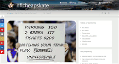 Desktop Screenshot of nflcheapskate.com