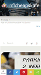 Mobile Screenshot of nflcheapskate.com